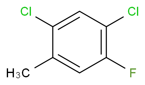 1,5-dichloro-2-fluoro-4-methylbenzene_分子结构_CAS_86522-86-3