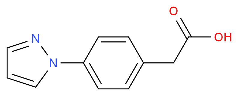 [4-(1H-pyrazol-1-yl)phenyl]acetic acid_分子结构_CAS_65476-24-6)