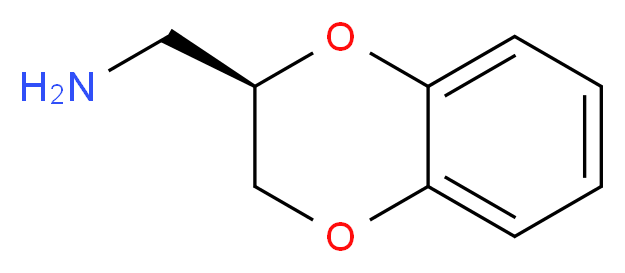 [(2R)-2,3-dihydro-1,4-benzodioxin-2-yl]methanamine_分子结构_CAS_46049-48-3