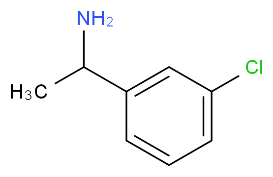 1-(3-Chlorophenyl)ethanamine_分子结构_CAS_24358-43-8)