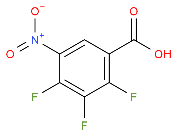 2,3,4-Trifluoro-5-nitrobenzoic acid_分子结构_CAS_197520-71-1)