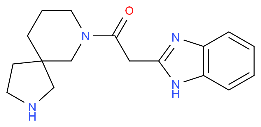 7-(1H-benzimidazol-2-ylacetyl)-2,7-diazaspiro[4.5]decane_分子结构_CAS_)