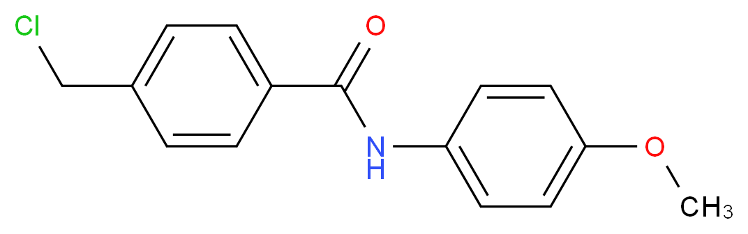4-Chloromethyl-N-(4-methoxyphenyl)benzamide_分子结构_CAS_878465-67-9)