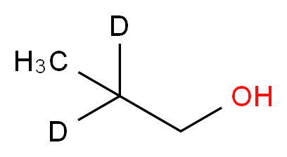 (2,2-<sup>2</sup>H<sub>2</sub>)propan-1-ol_分子结构_CAS_40422-14-8