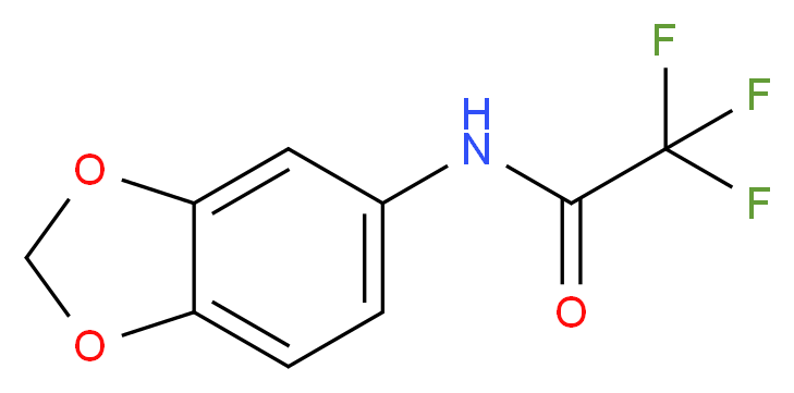 N-(2H-1,3-benzodioxol-5-yl)-2,2,2-trifluoroacetamide_分子结构_CAS_85575-56-0