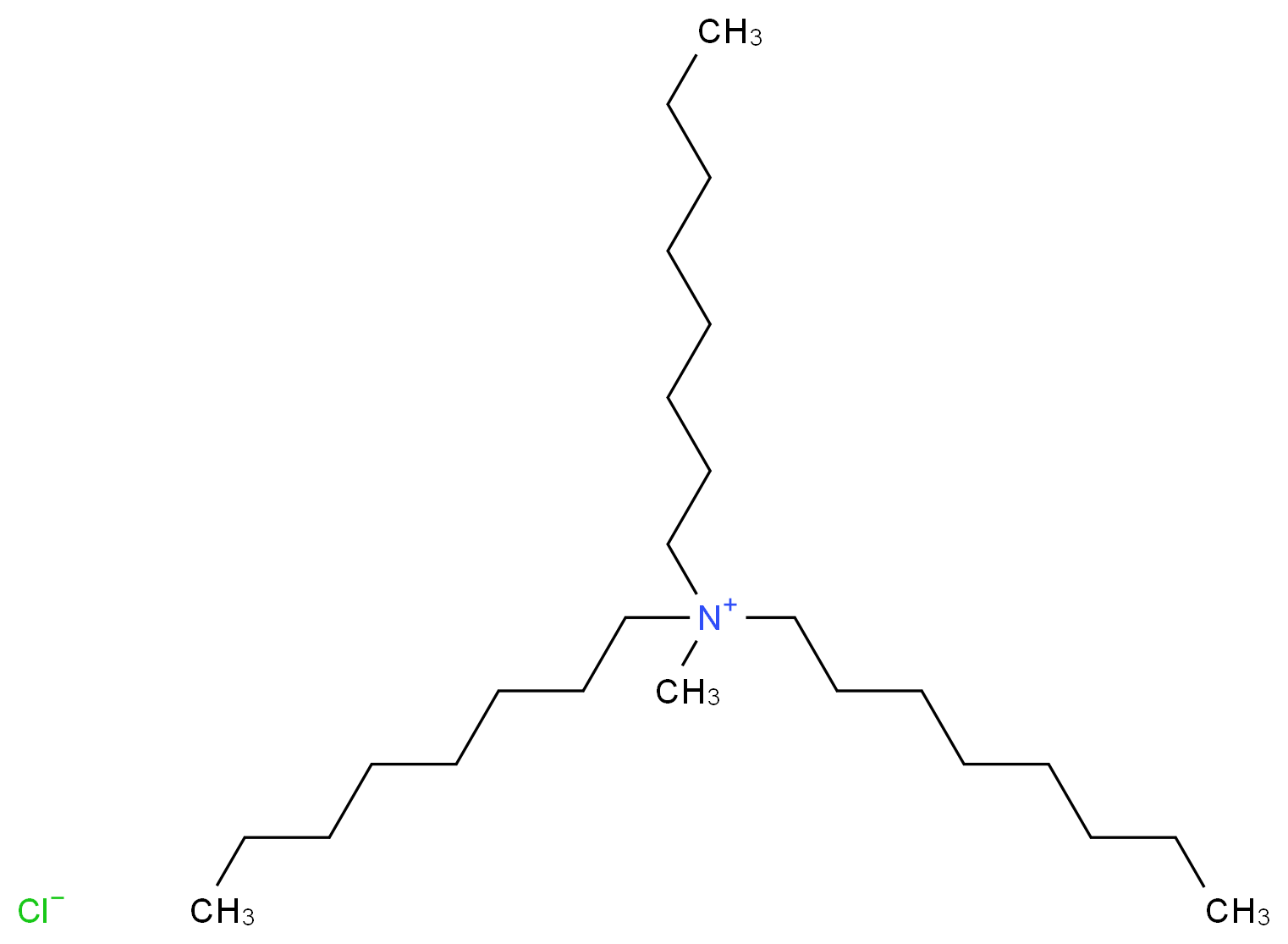 三辛基甲基氯化铵_分子结构_CAS_63393-96-4)