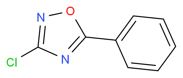 3-chloro-5-phenyl-1,2,4-oxadiazole_分子结构_CAS_23432-93-1