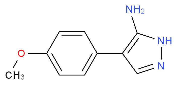 4-(4-Methoxyphenyl)-1H-pyrazol-5-amine_分子结构_CAS_)