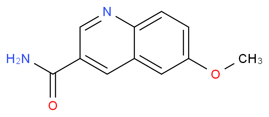 6-methoxyquinoline-3-carboxamide_分子结构_CAS_71083-30-2