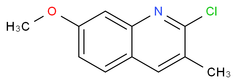 2-CHLORO-7-METHOXY-3-METHYLQUINOLINE_分子结构_CAS_132118-45-7)