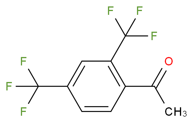 2',4'-Bis(trifluoromethyl)acetophenone 98%_分子结构_CAS_237069-82-8)