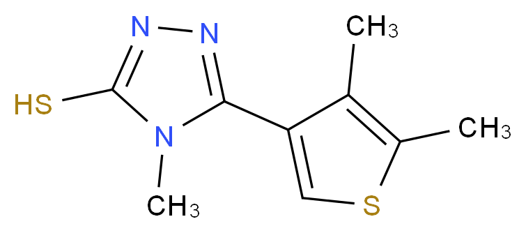 5-(4,5-Dimethylthien-3-yl)-4-methyl-4H-1,2,4-triazole-3-thiol_分子结构_CAS_)