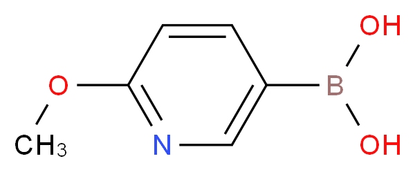 6-甲氧基-3-吡啶硼酸_分子结构_CAS_163105-89-3)