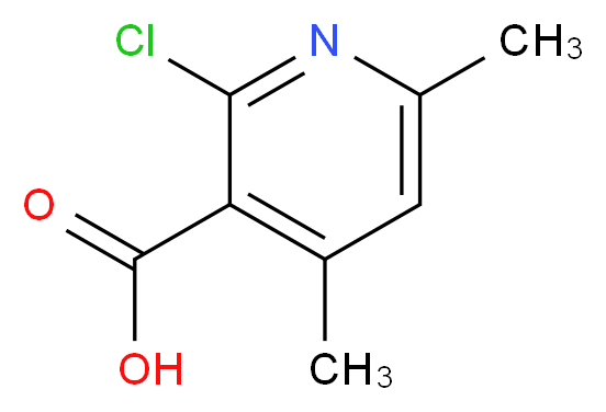 2-Chloro-4,6-dimethylnicotinic acid_分子结构_CAS_66662-48-4)