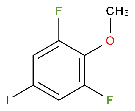 2,6-二氟-4-碘苯甲醚_分子结构_CAS_886762-68-1)