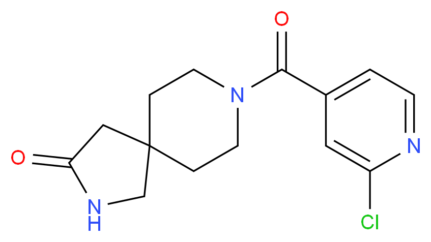 8-(2-chloroisonicotinoyl)-2,8-diazaspiro[4.5]decan-3-one_分子结构_CAS_)
