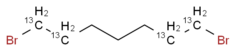 1,7-dibromo(1,2,6,7-<sup>1</sup><sup>3</sup>C<sub>4</sub>)heptane_分子结构_CAS_1173019-50-5