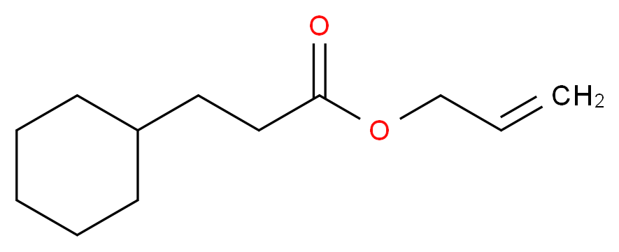 环己烷丙酸烯丙酯_分子结构_CAS_2705-87-5)