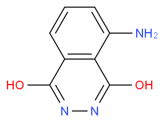 5-aminophthalazine-1,4-diol_分子结构_CAS_521-31-3