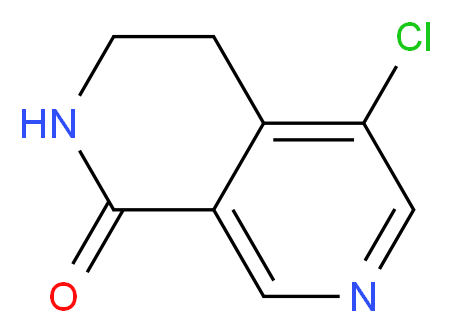5-CHLORO-3,4-DIHYDRO-2,7-NAPHTHYRIDIN-1(2H)-ONE_分子结构_CAS_)