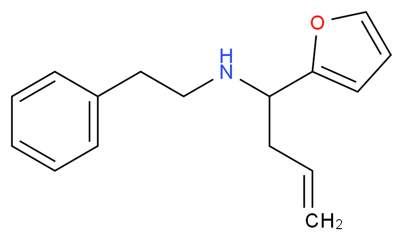 [1-(furan-2-yl)but-3-en-1-yl](2-phenylethyl)amine_分子结构_CAS_436088-82-3