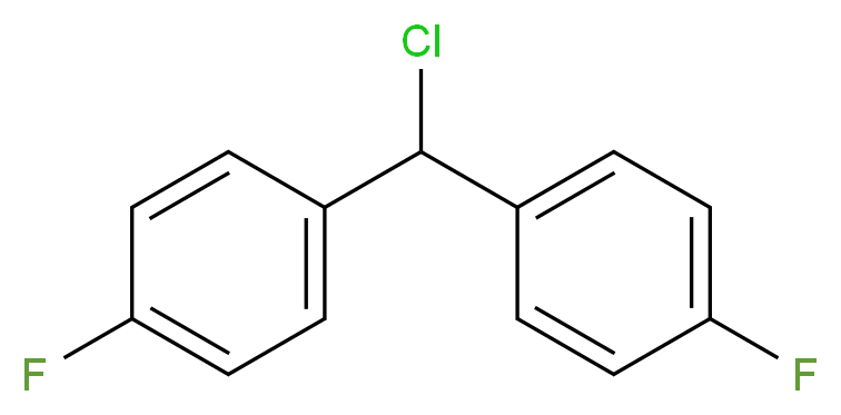 4,4'-(Chloromethylene)bis(fluorobenzene)_分子结构_CAS_27064-94-4)