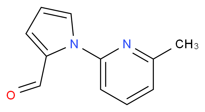 1-(6-Methyl-pyridin-2-yl)-1H-pyrrole-2-carbaldehyde_分子结构_CAS_383136-25-2)