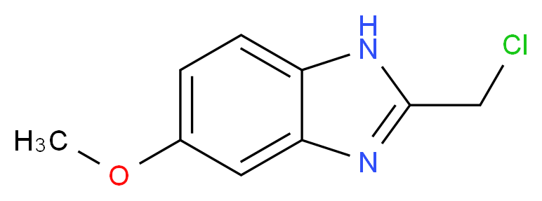 2-(chloromethyl)-5-methoxy-1H-1,3-benzodiazole_分子结构_CAS_14625-40-2