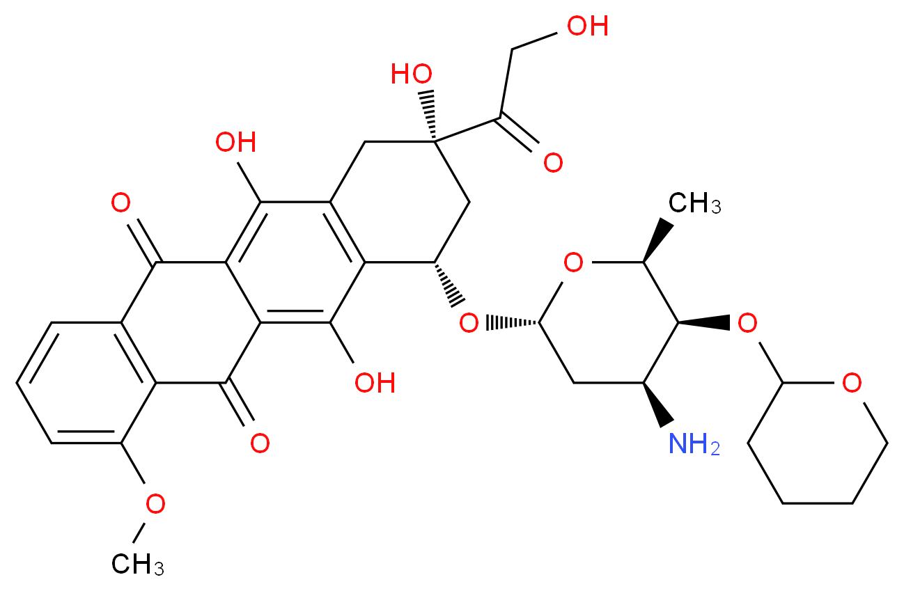 Pirarubicin_分子结构_CAS_72496-41-4)