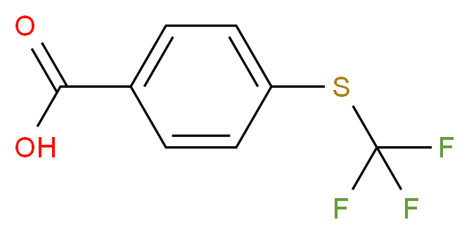 4-(Trifluoromethylthio)benzoic acid 98%_分子结构_CAS_330-17-6)