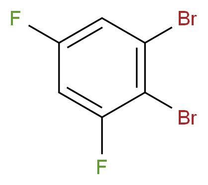 1,2-dibromo-3,5-difluorobenzene_分子结构_CAS_139215-43-3