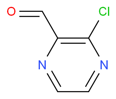 3-chloropyrazine-2-carbaldehyde_分子结构_CAS_121246-96-6)