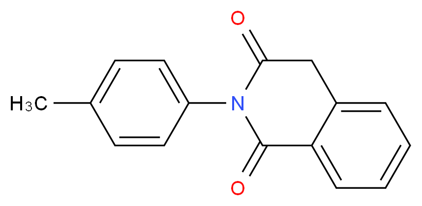2-(4-methylphenyl)-1,2,3,4-tetrahydroisoquinoline-1,3-dione_分子结构_CAS_73109-31-6