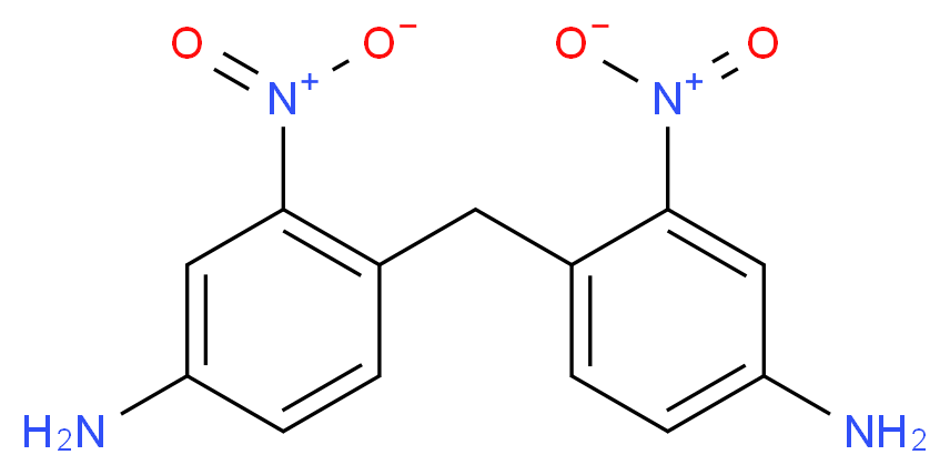 4-[(4-amino-2-nitrophenyl)methyl]-3-nitroaniline_分子结构_CAS_26946-33-8