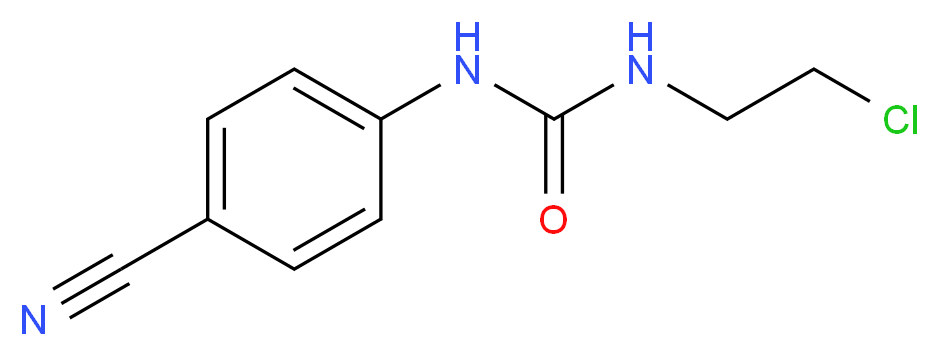 N-(2-Chloroethyl)-N'-(4-cyanophenyl)urea_分子结构_CAS_13908-43-5)