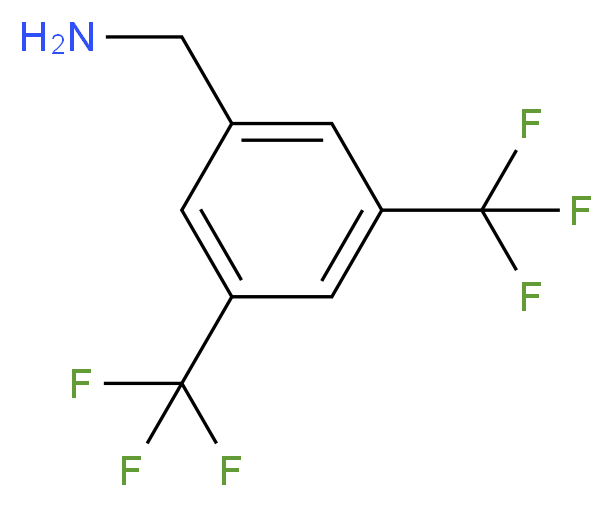 3,5-Ditrifluoromethylbenzylamine_分子结构_CAS_85068-29-7)