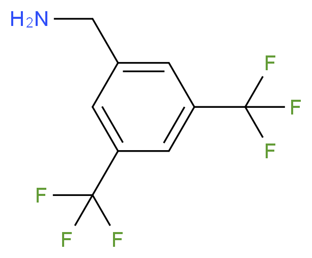 [3,5-bis(trifluoromethyl)phenyl]methanamine_分子结构_CAS_85068-29-7