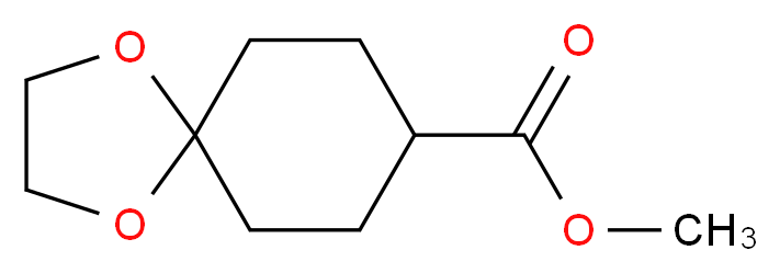 Methyl 1,4-Dioxaspiro[4.5]decane-8-carboxylate _分子结构_CAS_26845-47-6)