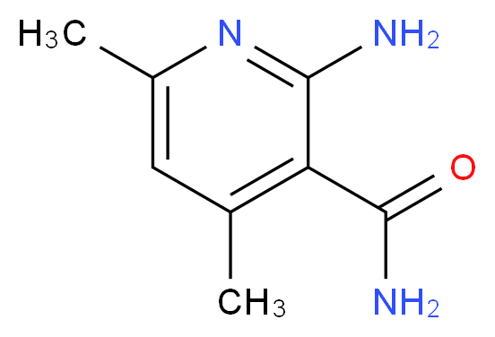 2-amino-4,6-dimethylpyridine-3-carboxamide_分子结构_CAS_7144-20-9