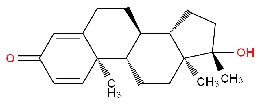 17b-羟基-17a-甲基-1,4-雄甾二烯-3-酮_分子结构_CAS_72-63-9)