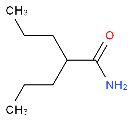 2,2-二-正丙基乙酰胺_分子结构_CAS_2430-27-5)