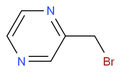 2-(Bromomethyl)pyrazine_分子结构_CAS_60023-35-0)