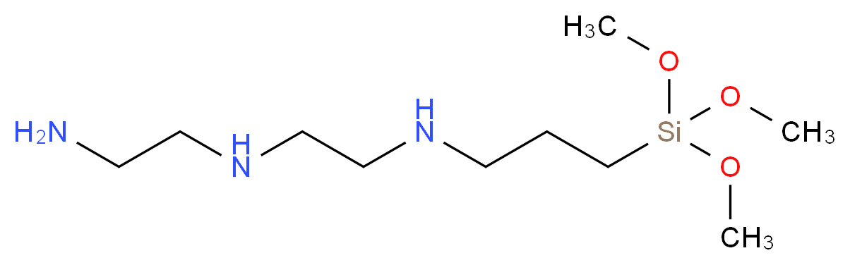 3,3-dimethoxy-2-oxa-7,10-diaza-3-siladodecan-12-amine_分子结构_CAS_35141-30-1