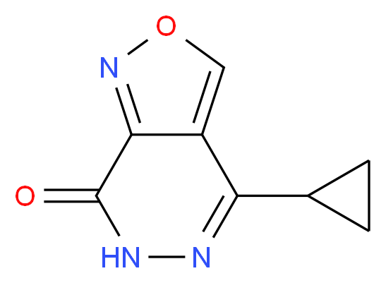 4-Cyclopropylisoxazolo[3,4-d]pyridazin-7(6H)-one_分子结构_CAS_)