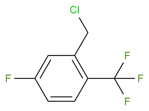 2-(chloromethyl)-4-fluoro-1-(trifluoromethyl)benzene_分子结构_CAS_832113-94-7