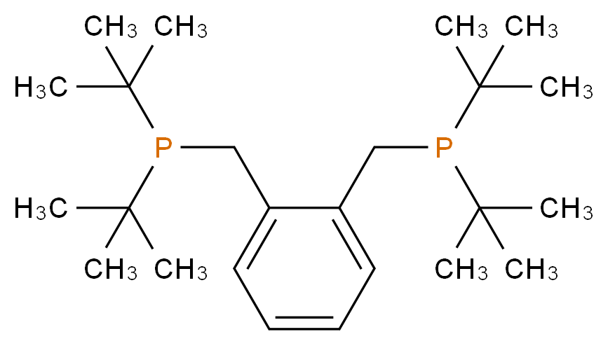 1,2-双(二叔丁基膦甲基)苯_分子结构_CAS_121954-50-5)