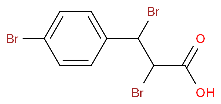 2,3-Dibromo-2-(4-bromophenyl)propionic Acid_分子结构_CAS_112595-55-8)