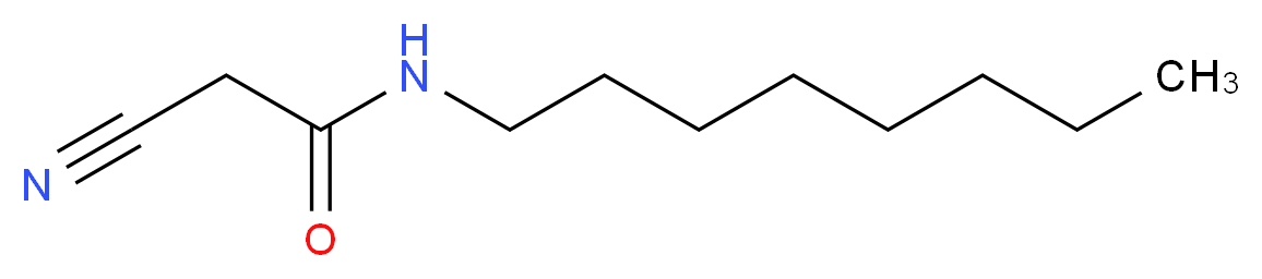 2-cyano-N-octylacetamide_分子结构_CAS_39581-22-1