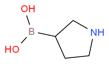 (pyrrolidin-3-yl)boronic acid_分子结构_CAS_120347-75-3