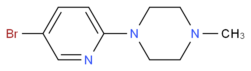 5-Bromo-2-(4-methylpiperazin-1-yl)pyridine_分子结构_CAS_)